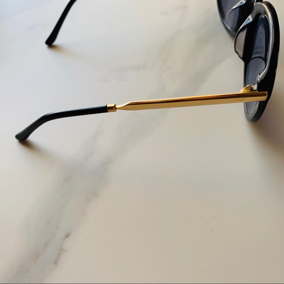 NWT Spektre sunglasses black/gold handmade Italy - Picture 5 of 8